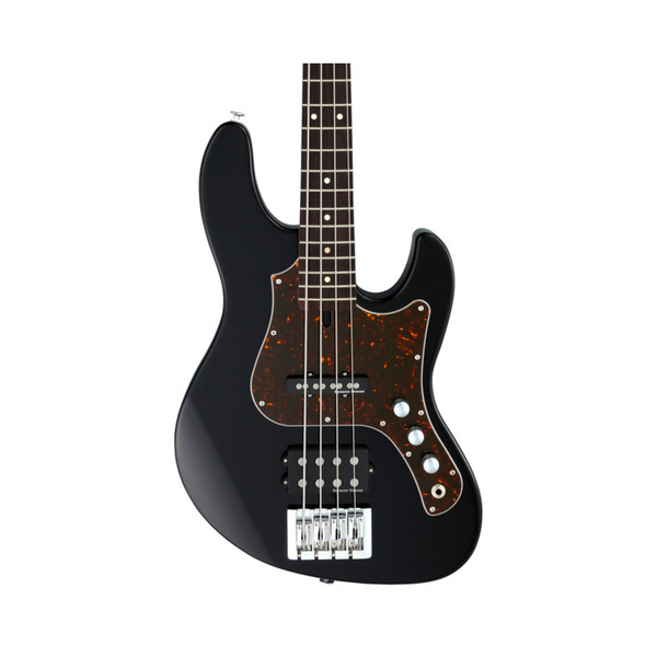 FGN JMJ2-AL-R/BK J-Standard Mighty Jazz Black Bass Guitar Including Gig Bag