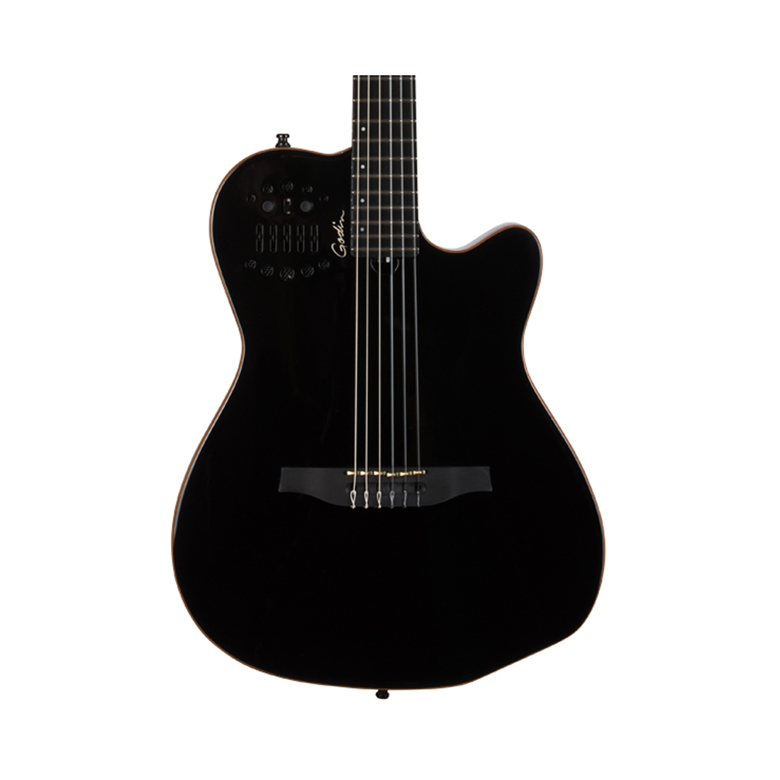 Godin ACS-SA Classical Electric Guitar Black Pearl – Cecere's Music