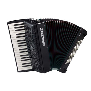 Fisarmonica cromatica Hohner A16722 Bravo III 96 bassi con custodia imbottita e cinghie