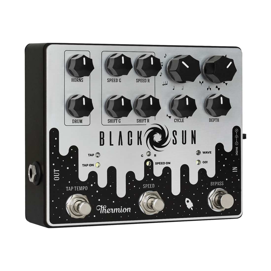 Thermion Black Sun Analog Rotophaser Guitar Pedal