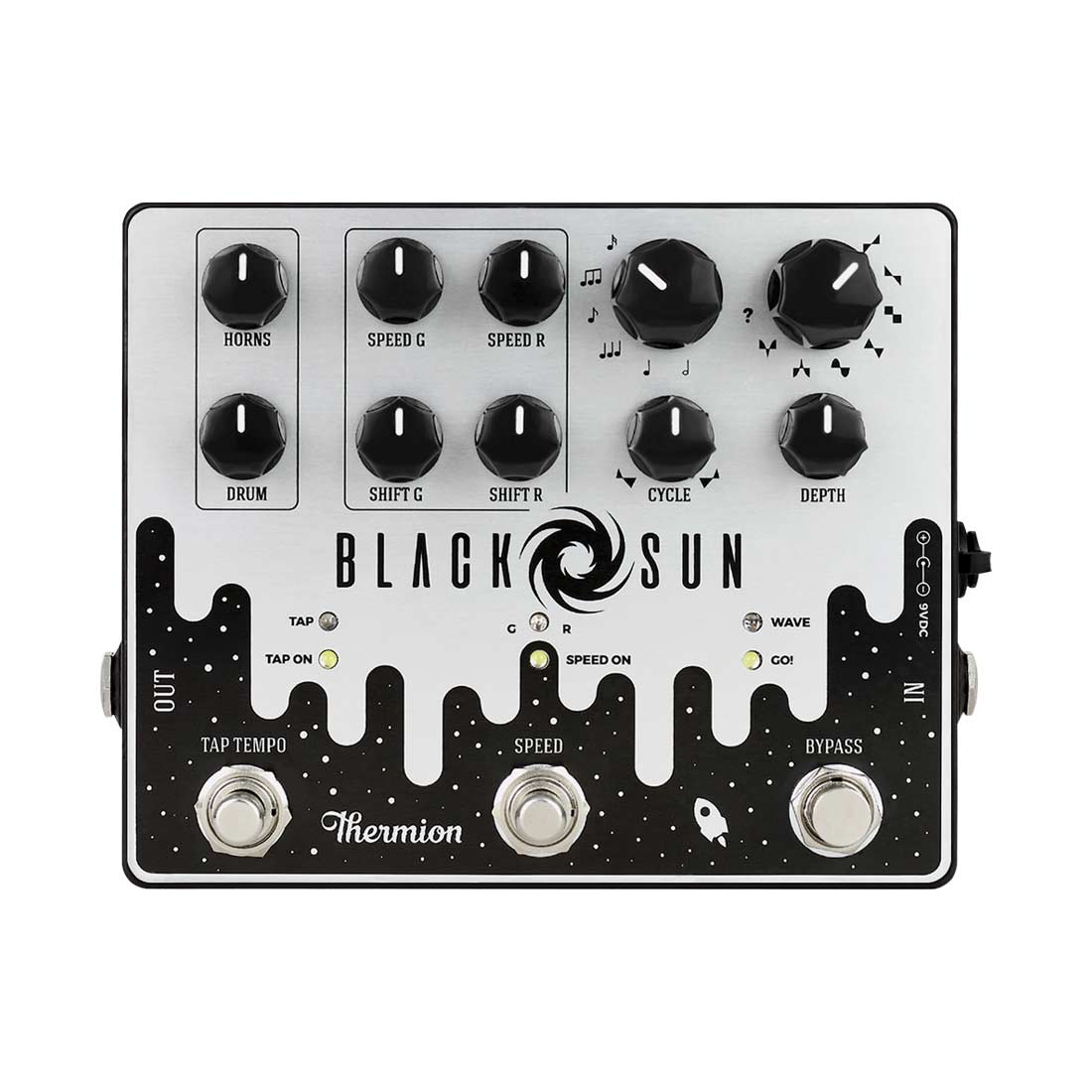 Thermion Black Sun Analog Rotophaser Guitar Pedal