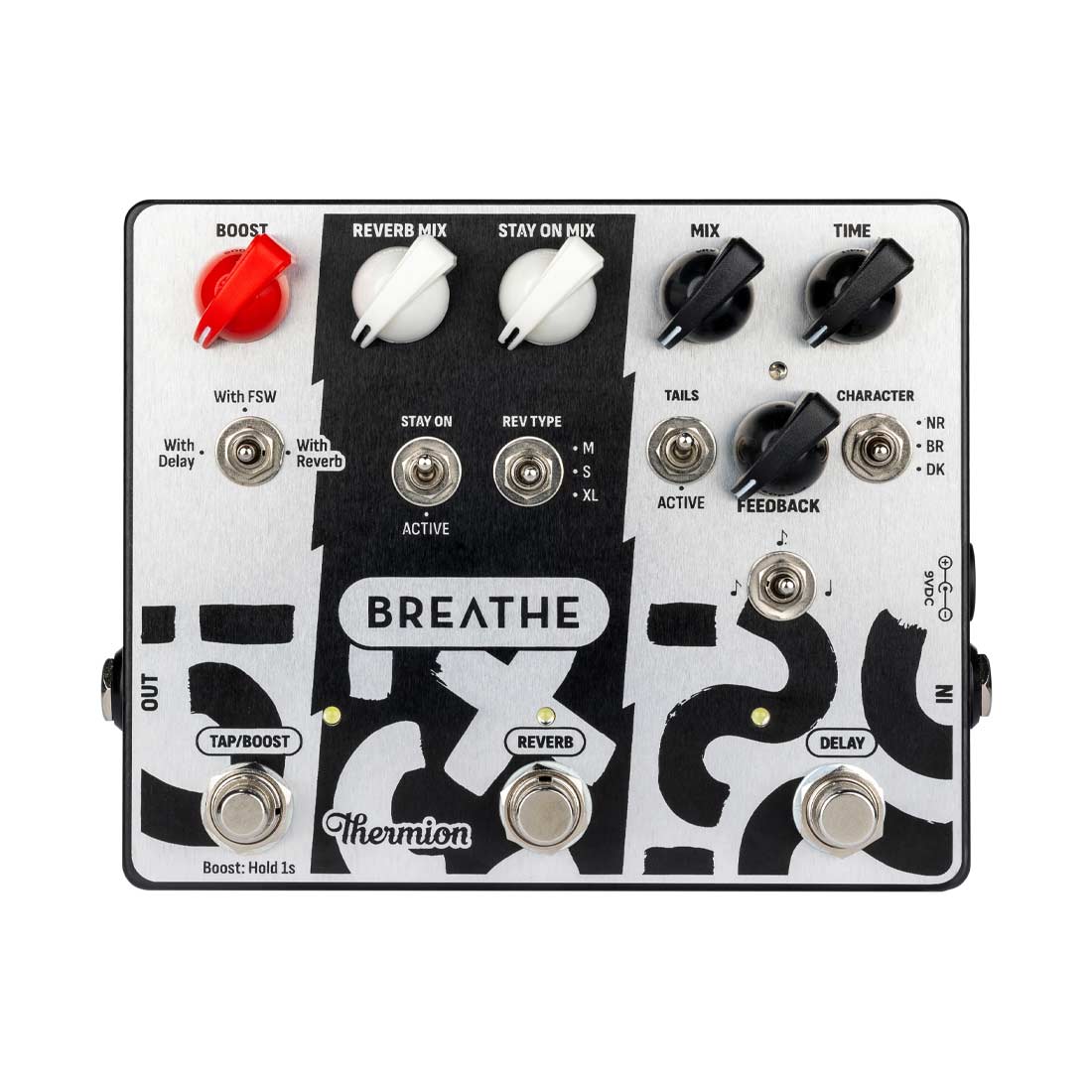 Thermion Breathe Tap Delay, Dual Reverb & Boost Guitar Pedal