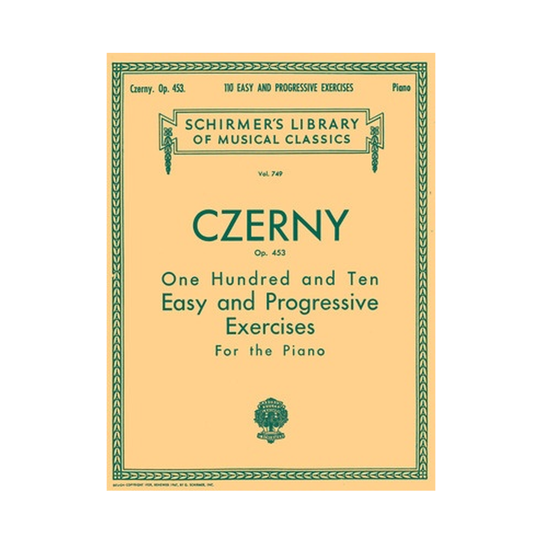 110 Easy and Progressive Exercises, Op. 453