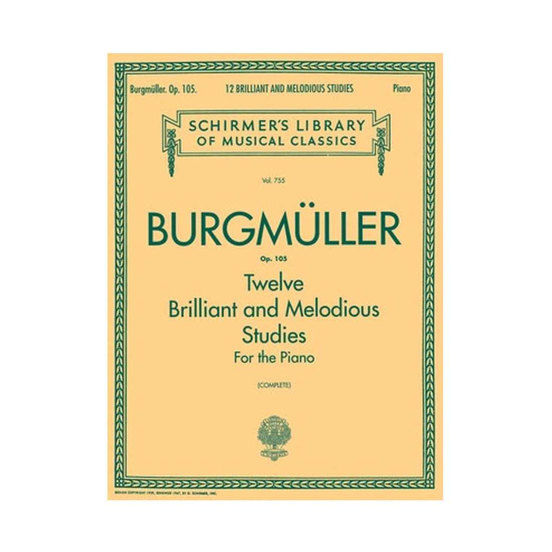 12 Brilliant and Melodious Studies, Op. 105