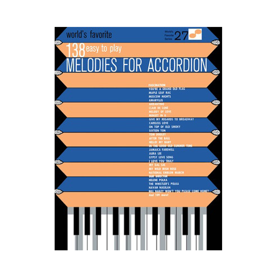 138 Easy to Play Melodies for Accordion