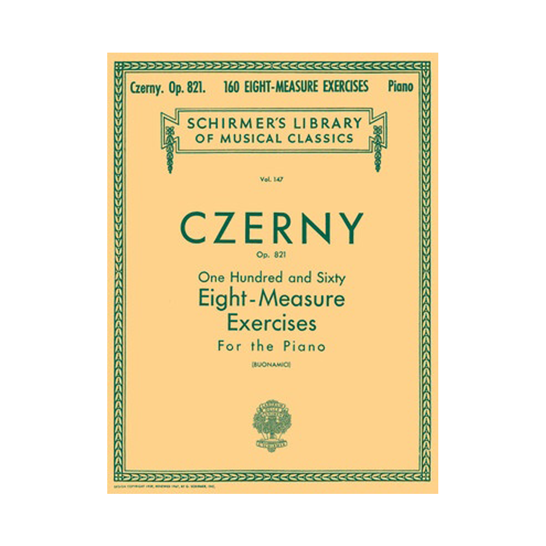 160 Eight-Measure Exercises, Op. 821