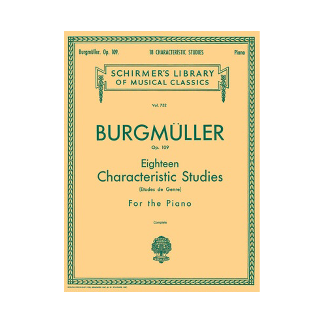 18 Characteristic Studies Op. 109