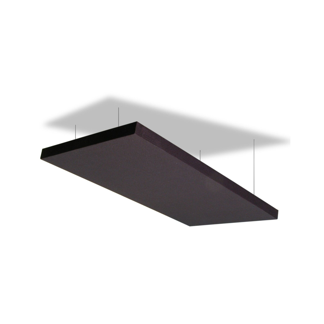 24X48X1.5" acoustic cloud with anchors & wire (2 pce set) Black Z840 1225 00
