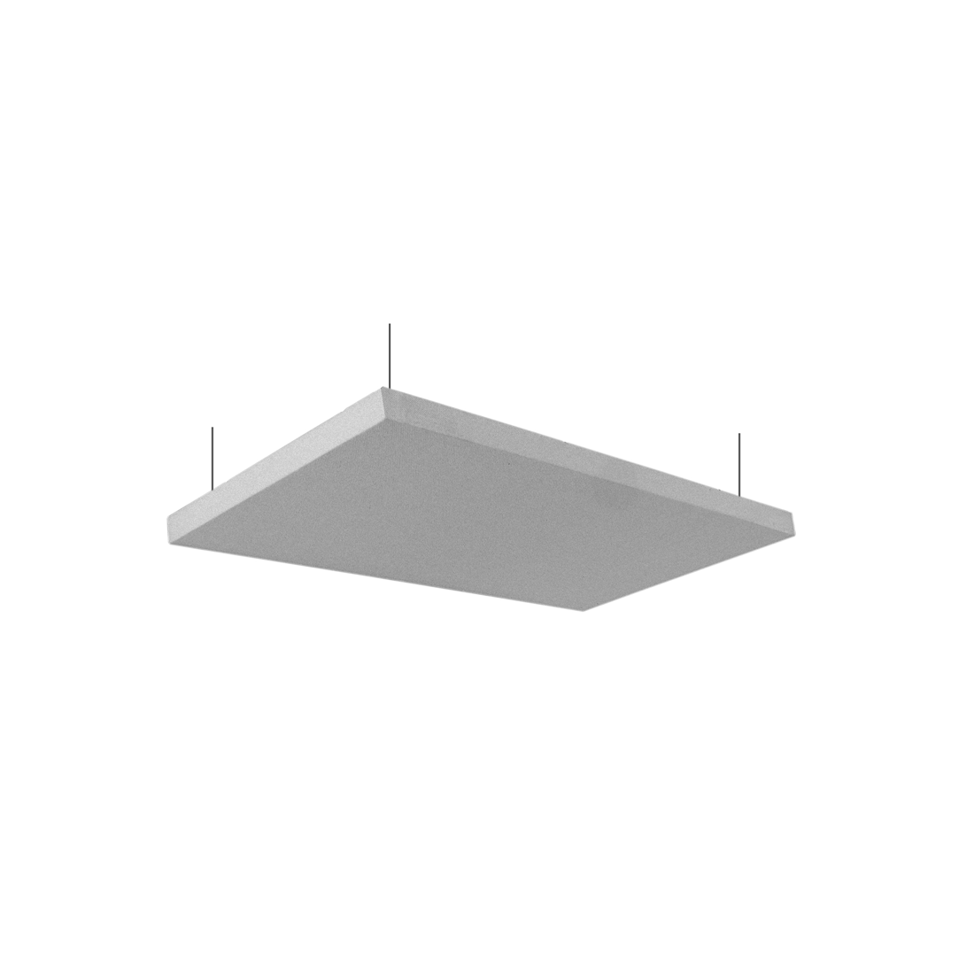 24x48x1.5" acoustic cloud with anchors & wire (2pc set) grey Z840 1225 08
