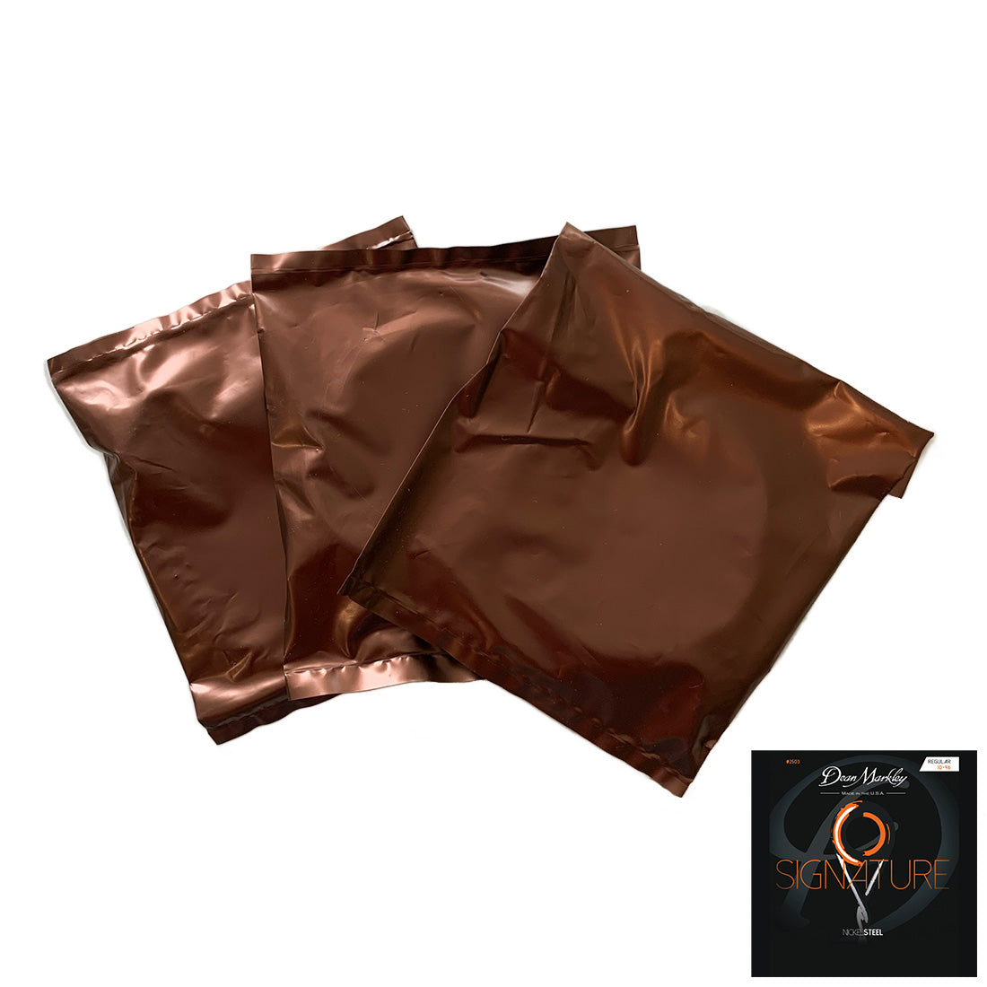 Dean Markley Electric Guitar Strings 10–46 (3-Pack) —  NickelSteel Signature Series (Plain Packaging)