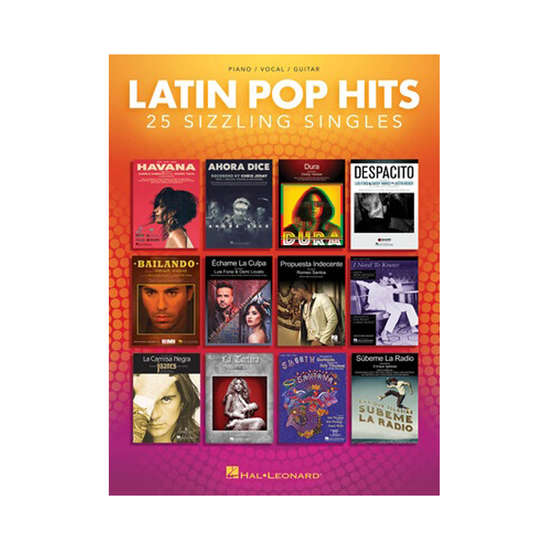 25 singoli scoppiettanti, successi pop latini, libro