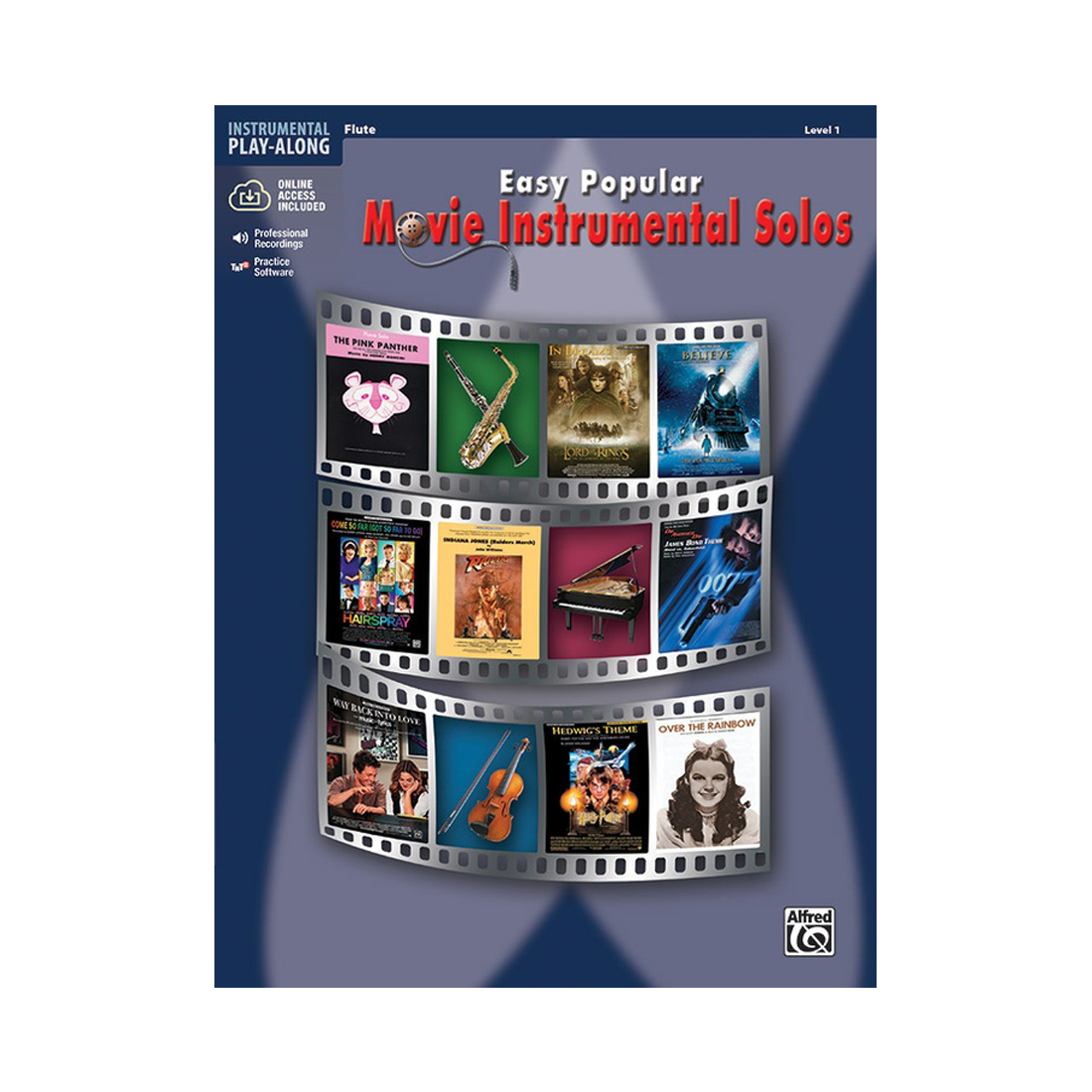 Libro di assoli strumentali di film popolari facili per flauto