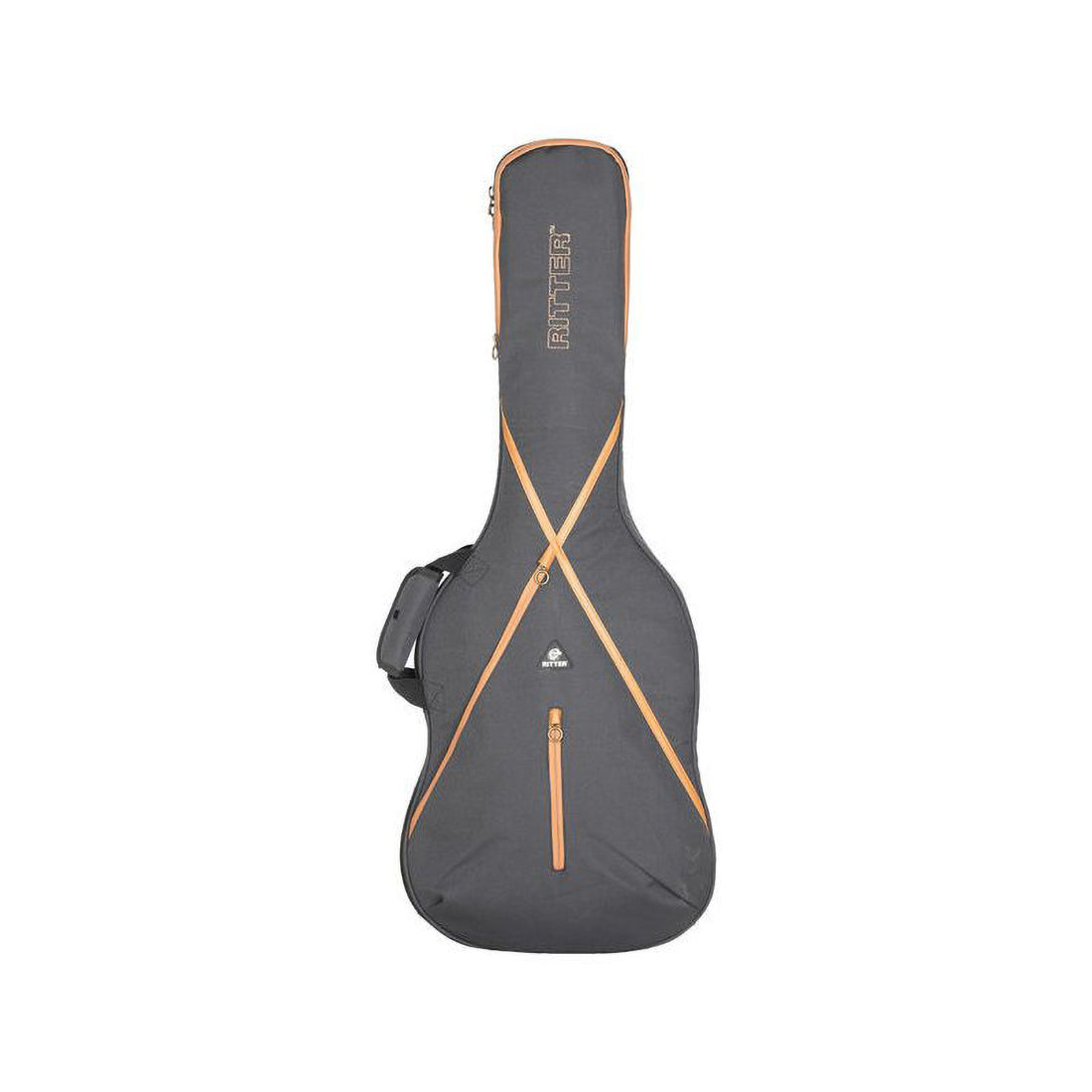 Borsa per chitarra elettrica Ritter RGS7-E/MGB Misty Grey-Leather Brown 