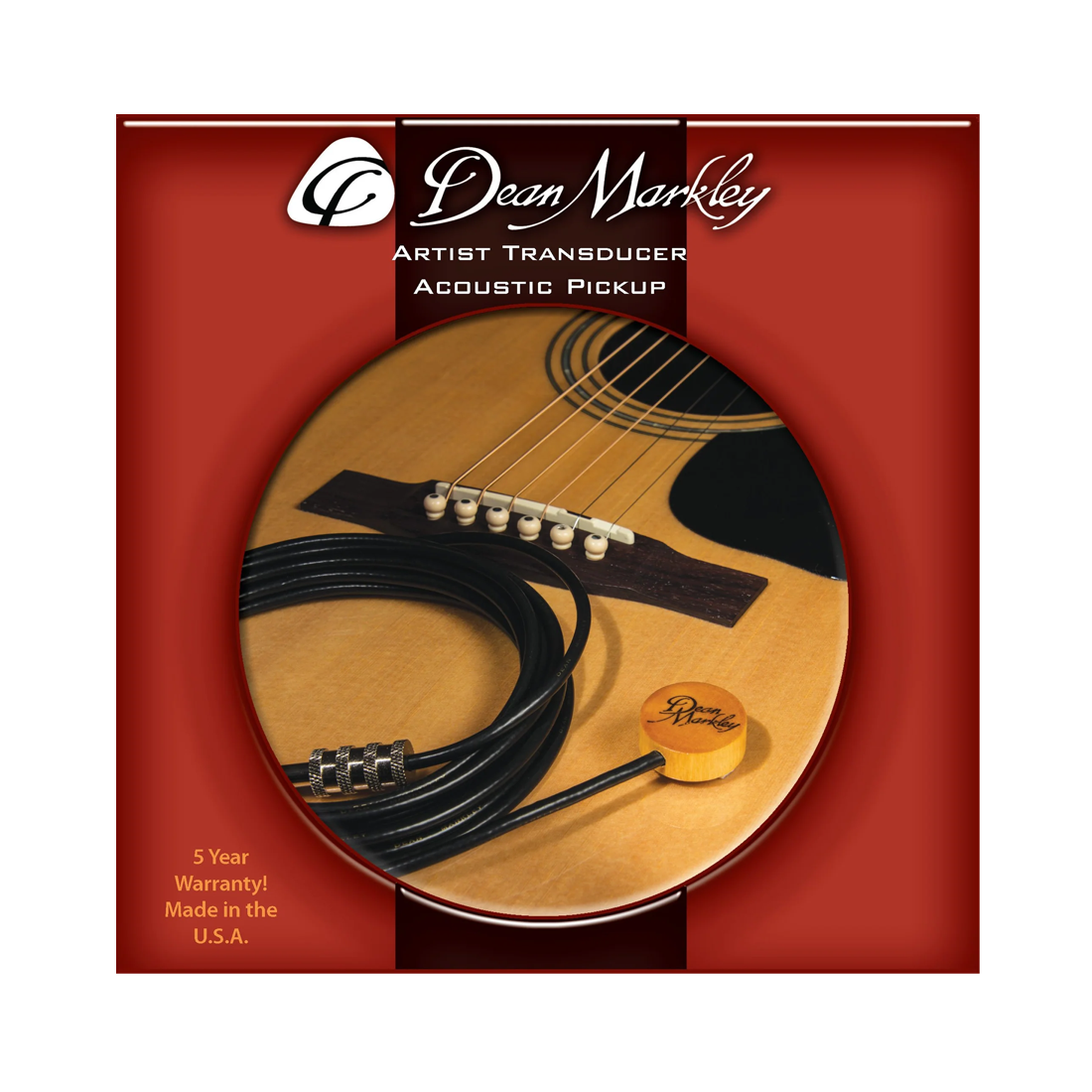 Dean Markley Artist Pickup XM (24in Cable + Clip)