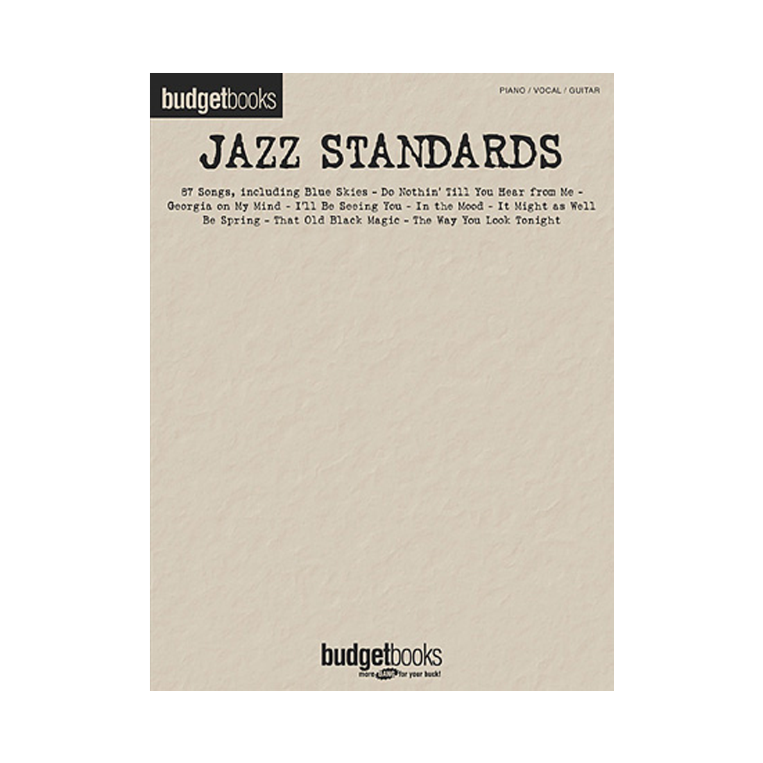 Jazz Standards Budget Books