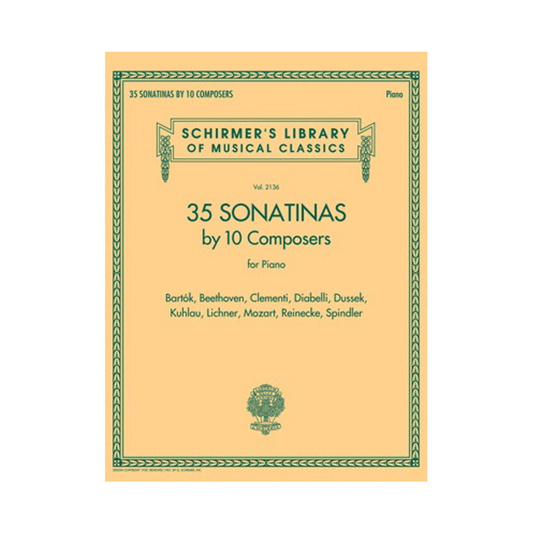 35 Sonatinas By 10 Composers for Piano