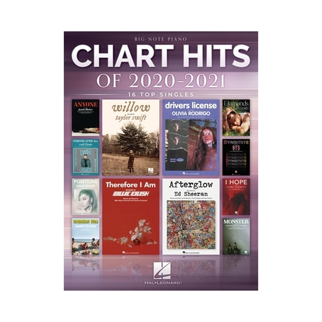 Chart Hits of 2020-2021 Big Note Piano