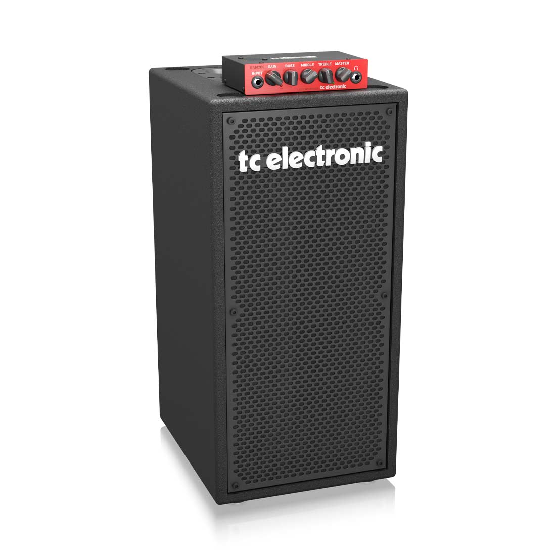 TC Electronic BC208 Vertical 200 Watt 2 x 8 Portable Bass Cabinet with Superior Tone