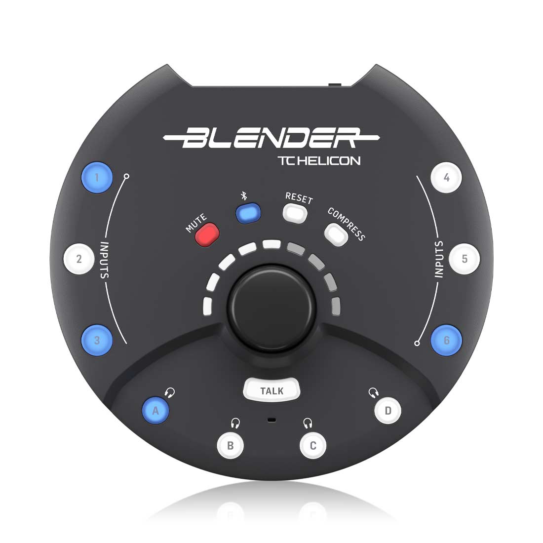 TC Helicon Portable 12 x 8 Stereo Mixer with 12 x 2 USB Audio Interface and Remote Control Blender