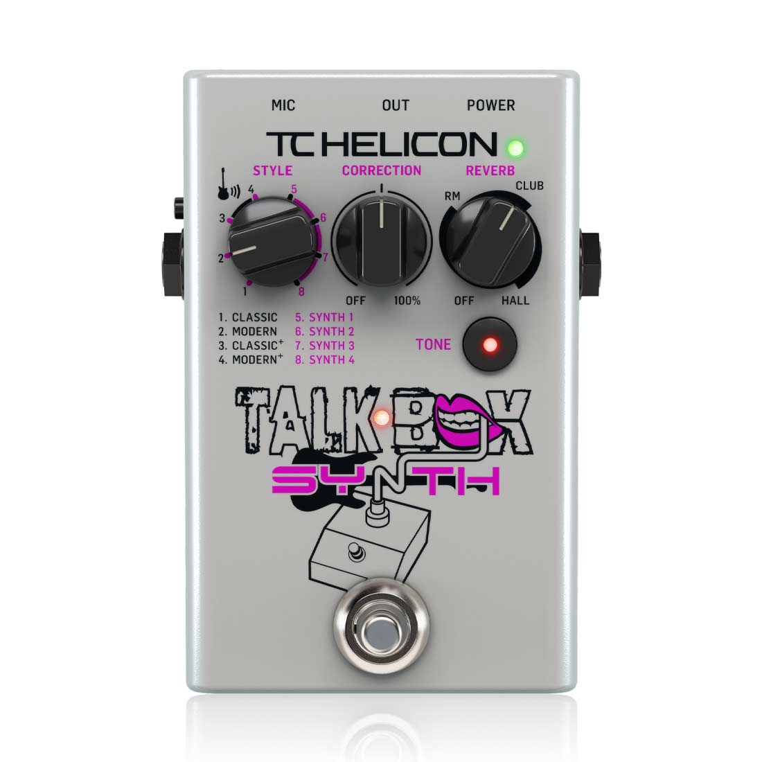 TC Helicon Talkbox Synth Studio-Quality Stompbox for Guitar Effects and Vocal Tone Polishing