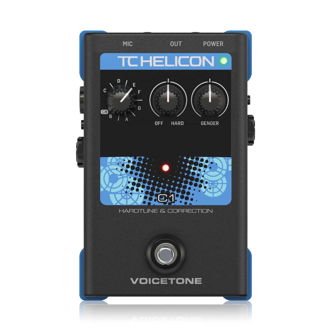 TC Helicon Voicetone C1 Simple 1-Button Stompbox for Flexible Pitch Correction