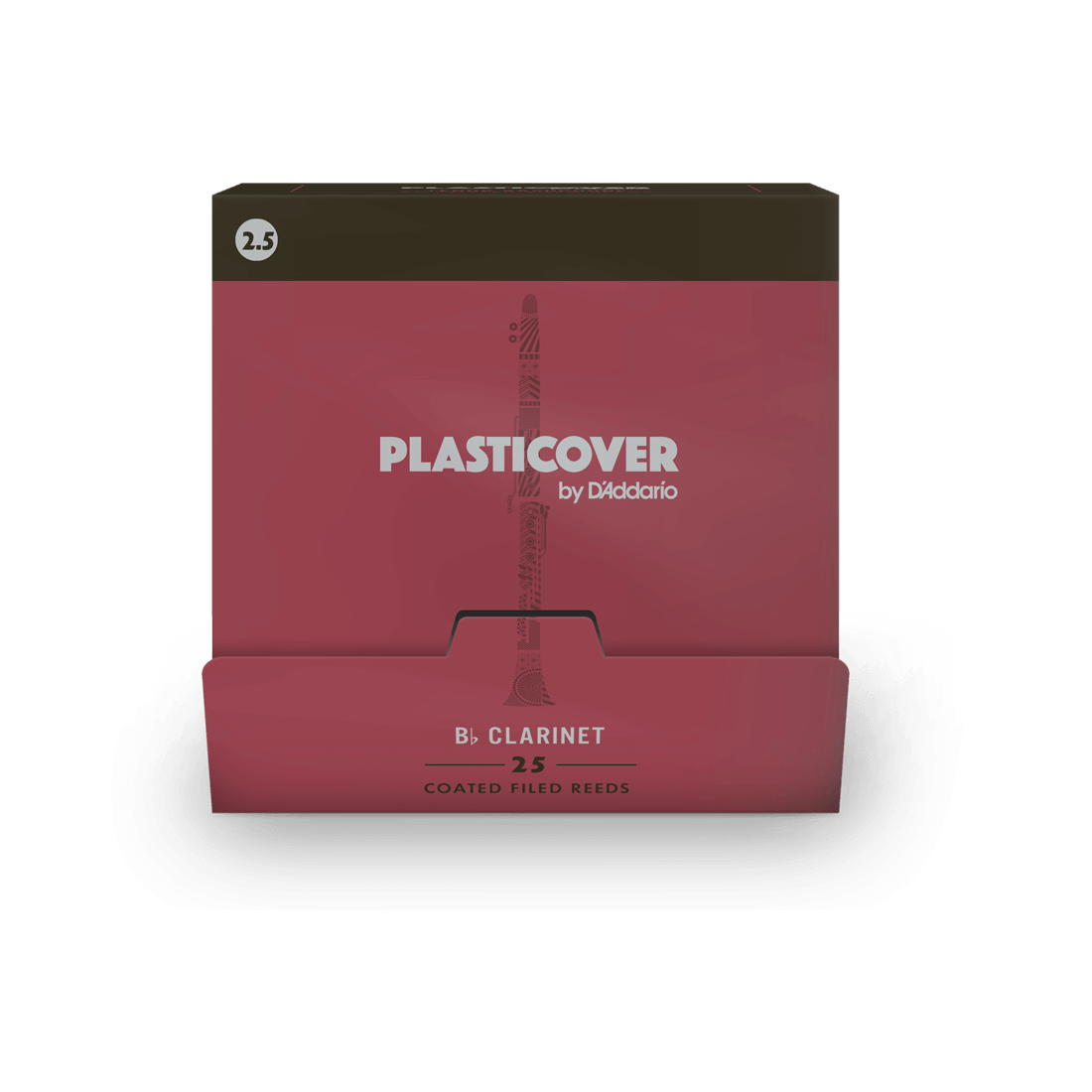 DAddario Plasticover Bb Clarinet Reeds Strength 2.5