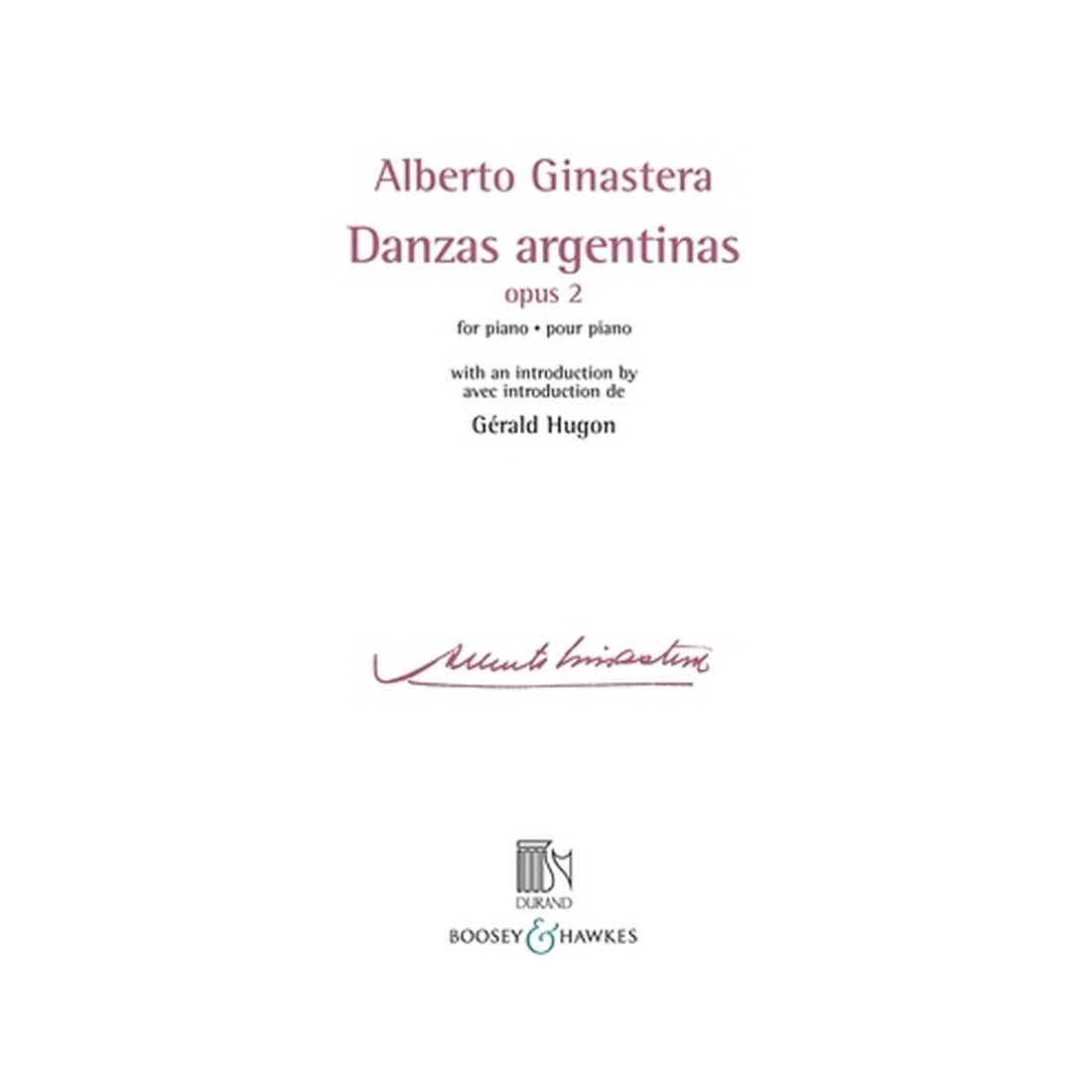 Danzas Argentinas Op. 2