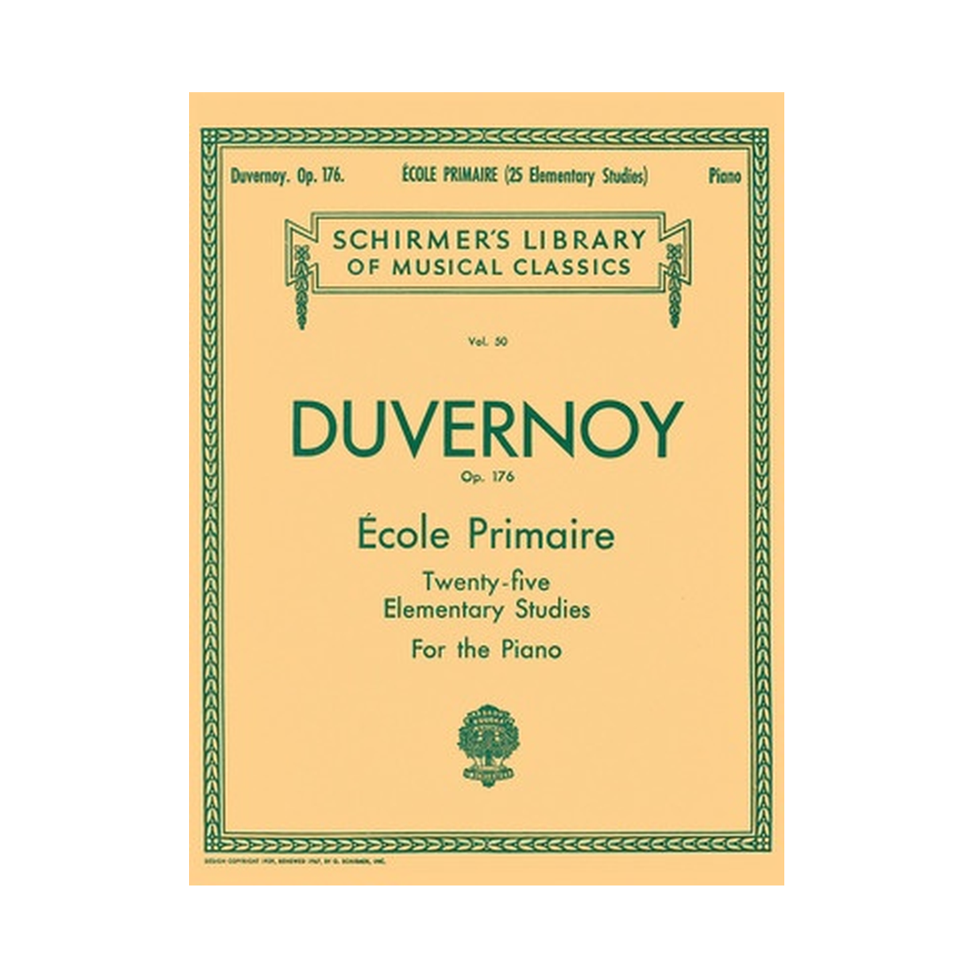 Ecole Primaire (25 Elementary Studies) Op. 176