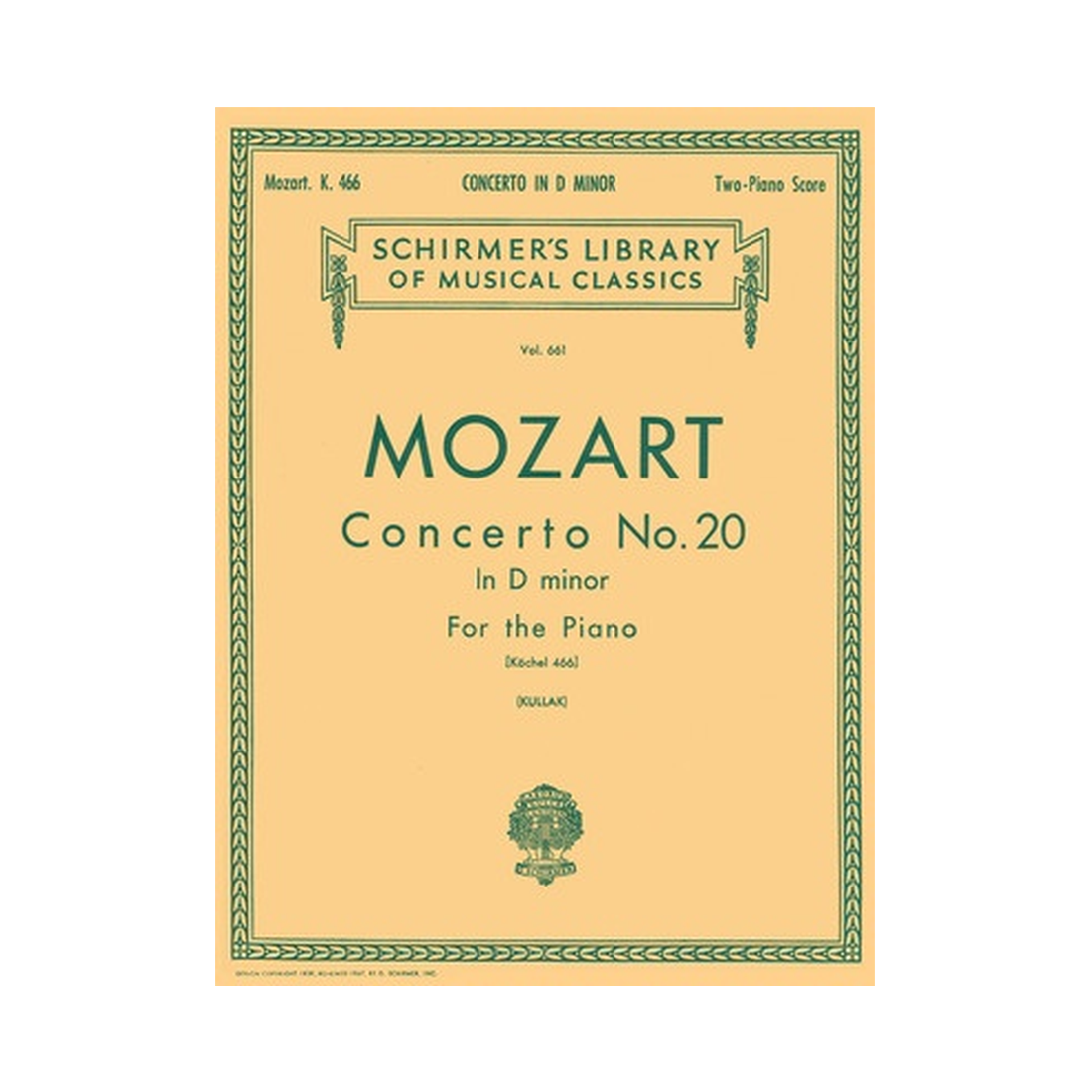 Concerto No. 20 in D minor, K 466