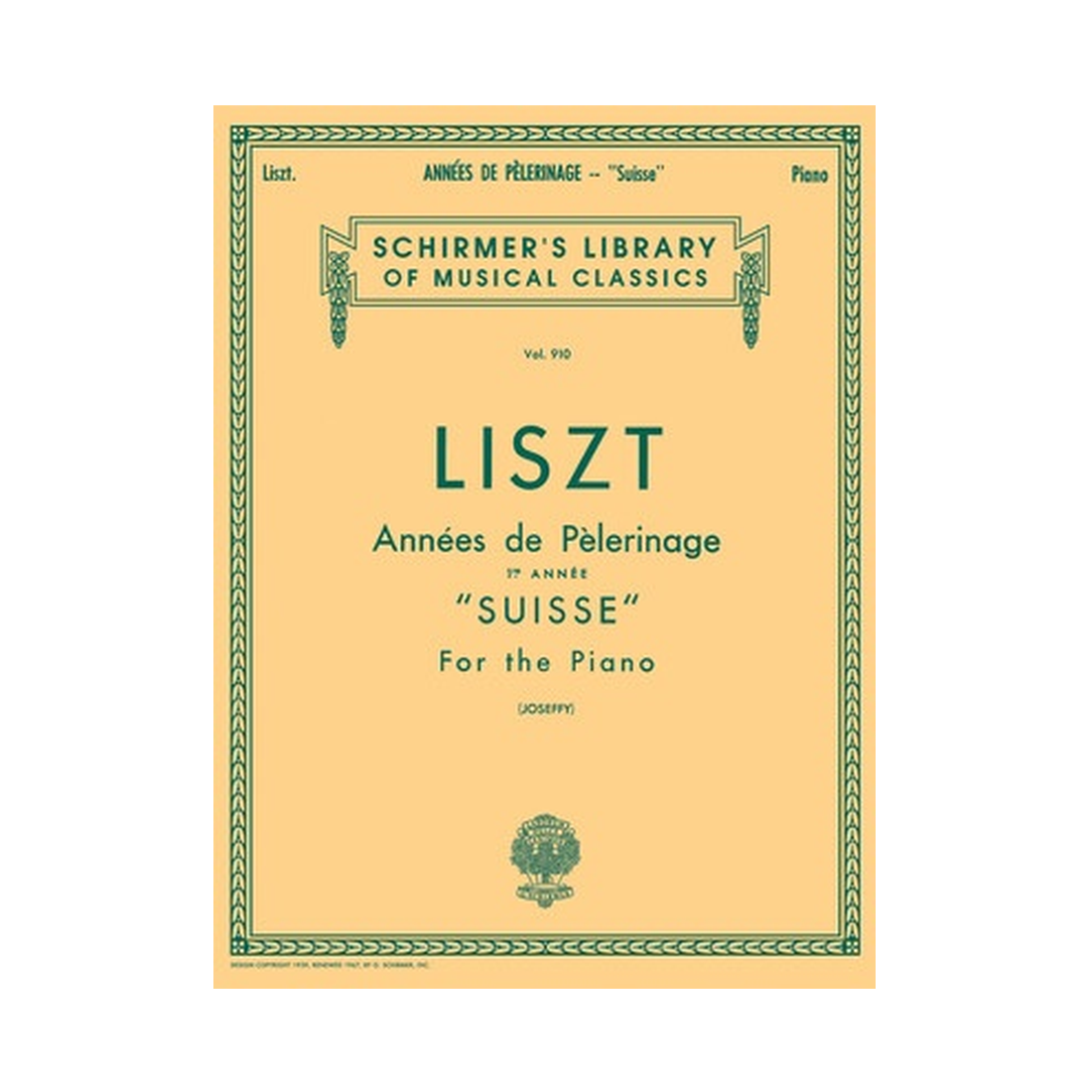 Annee de Pelerinage - Book 1: Suisse