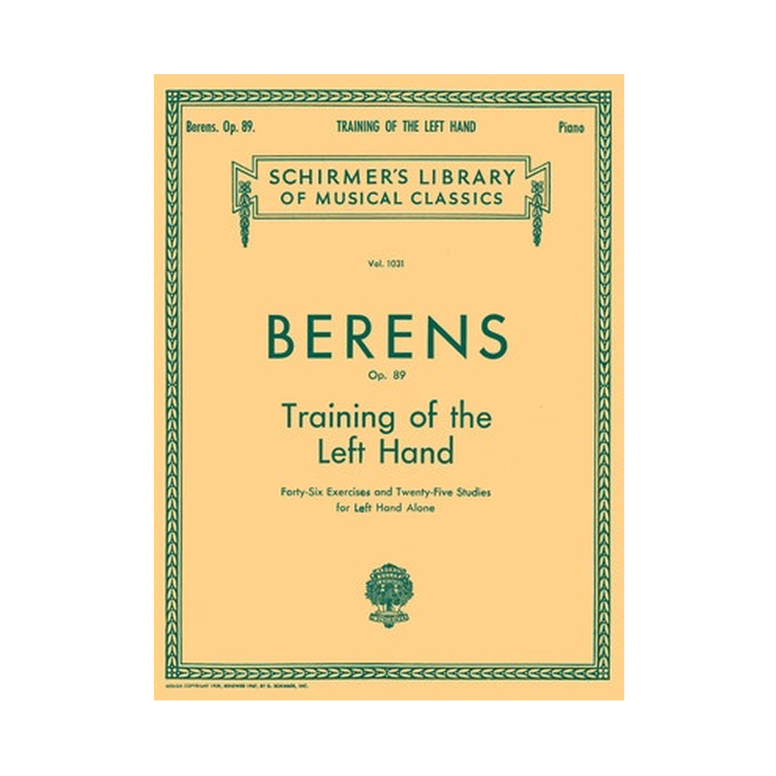 Berens - Training of the Left Hand Op. 89