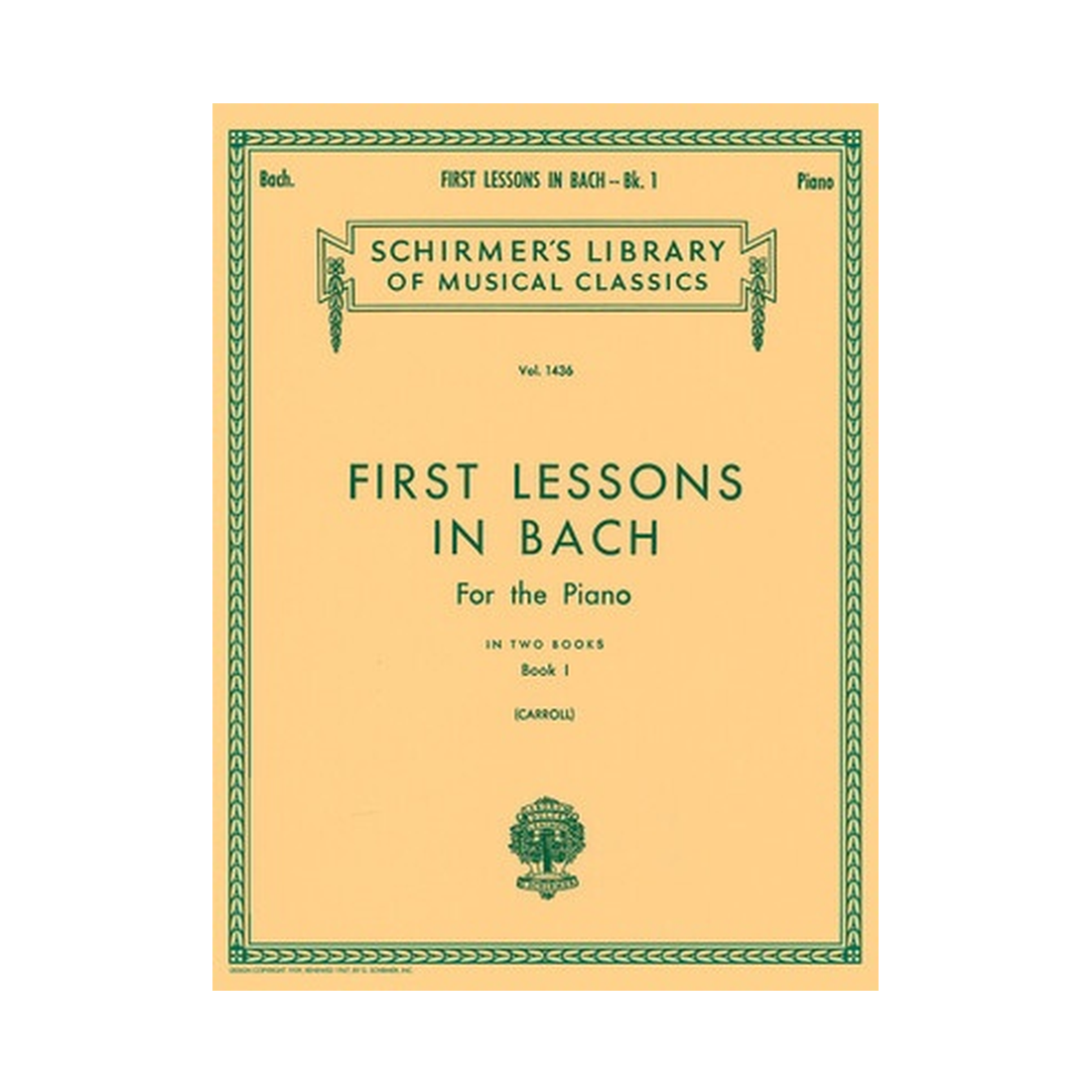 First Lessons in Bach Book 1