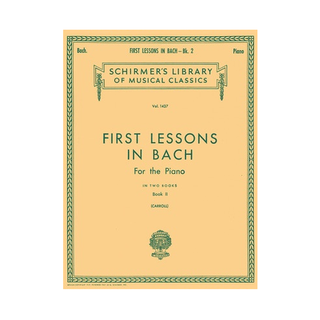 First Lessons in Bach Book 2