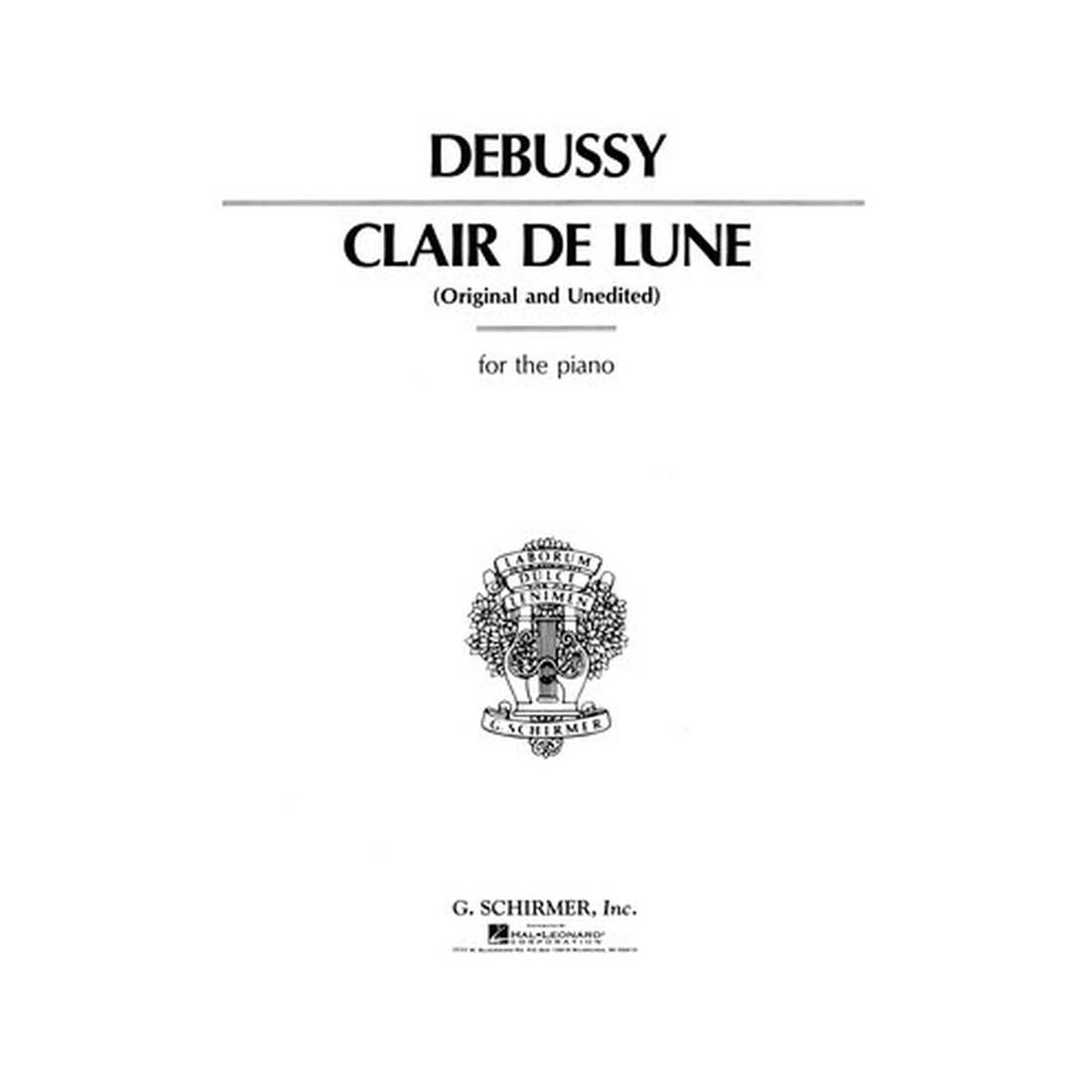 Clair de Lune (Original and Unedited)