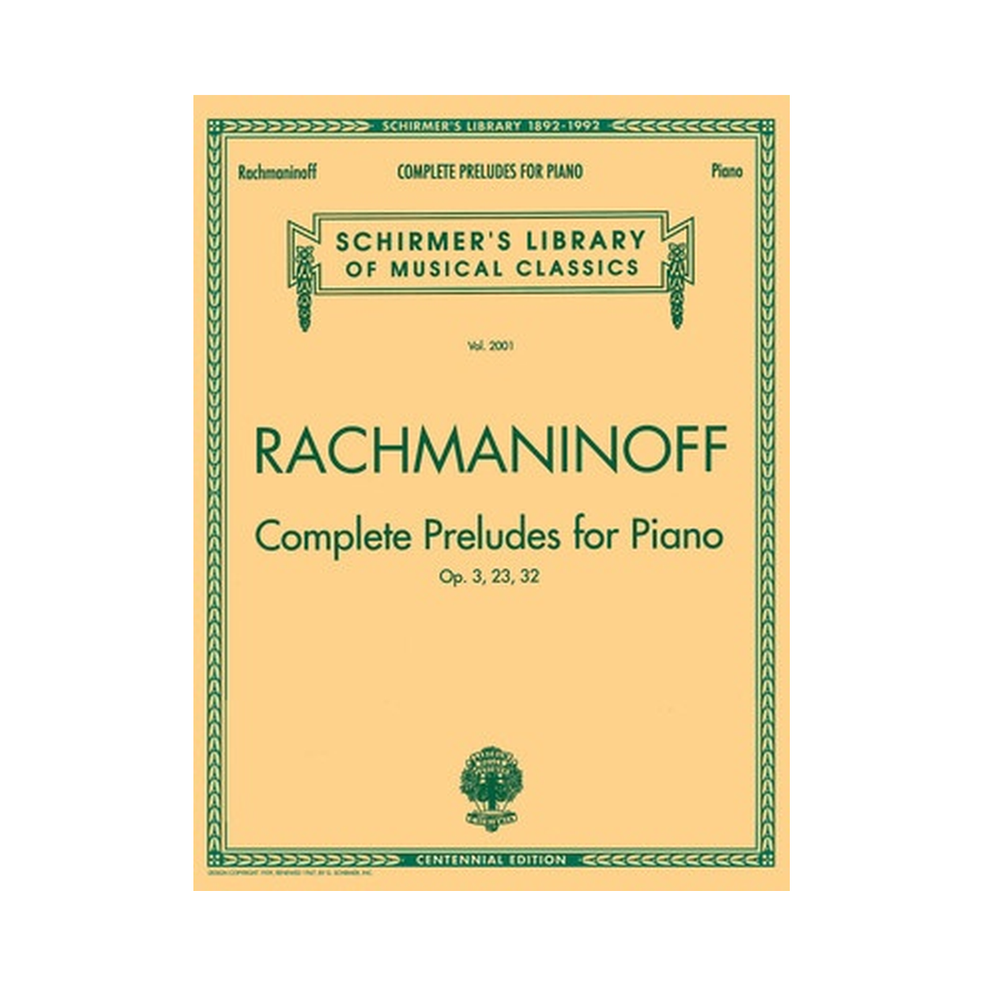 Complete Preludes for Piano Op. 3, 23, 32