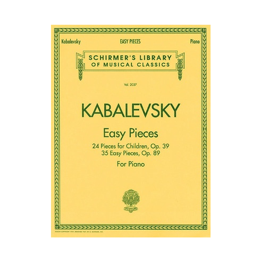 Kabalevsky - Easy Pieces Op. 39, Op. 89
