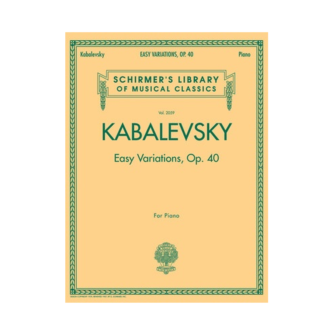 Kabalevsky - Easy Variations Op. 40