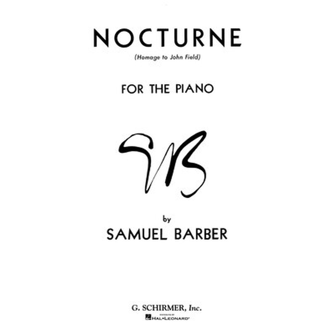 Nocturne Op. 33 - Homage to John Fields