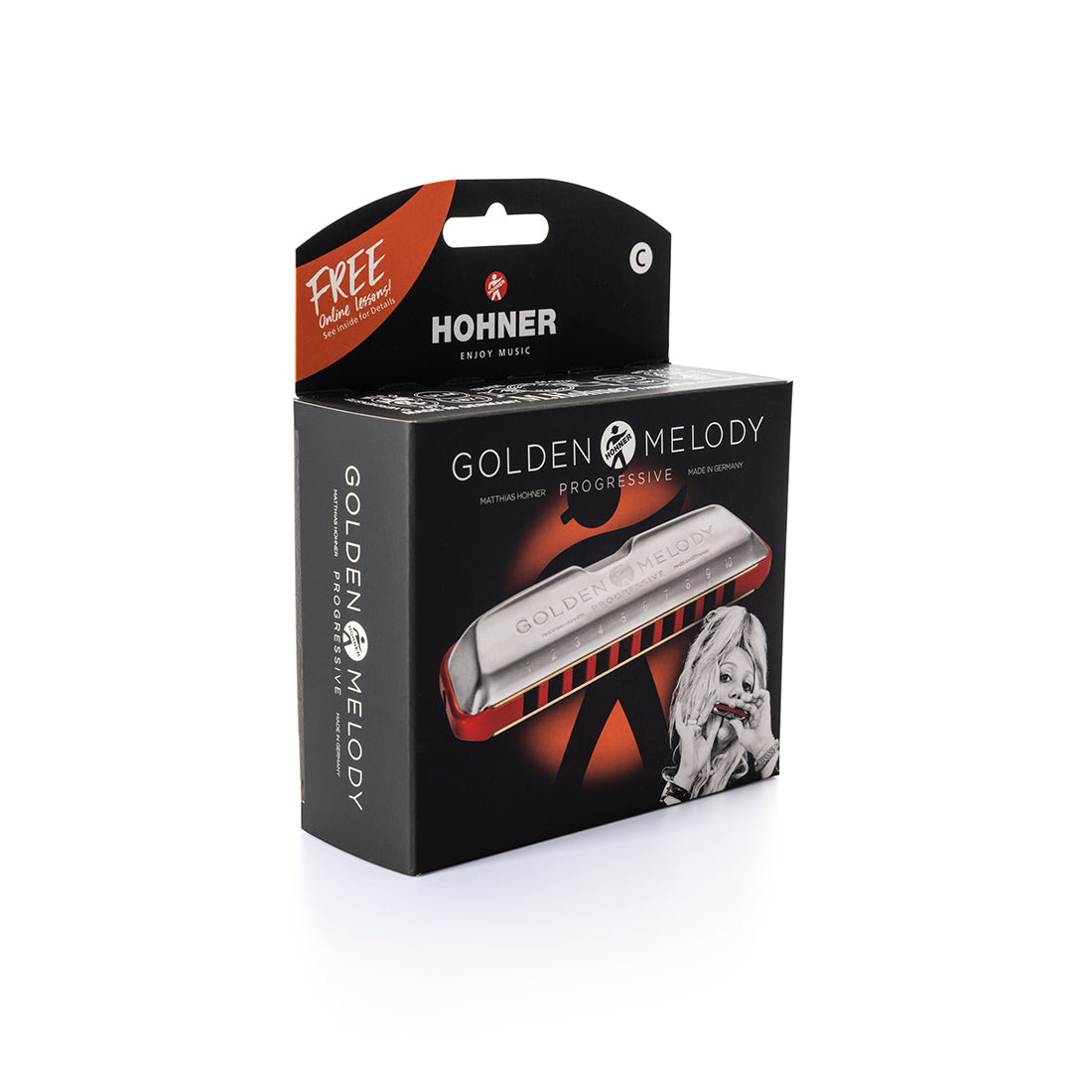 Hohner Progressive Series Golden Melody Key of G Harmonica