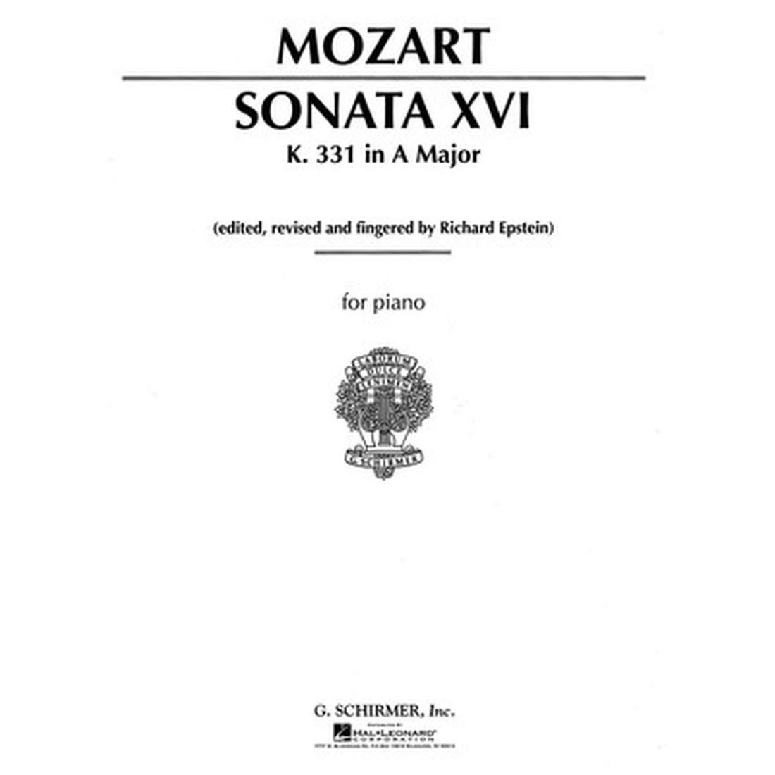 Sonata No. 16 in A major K 331