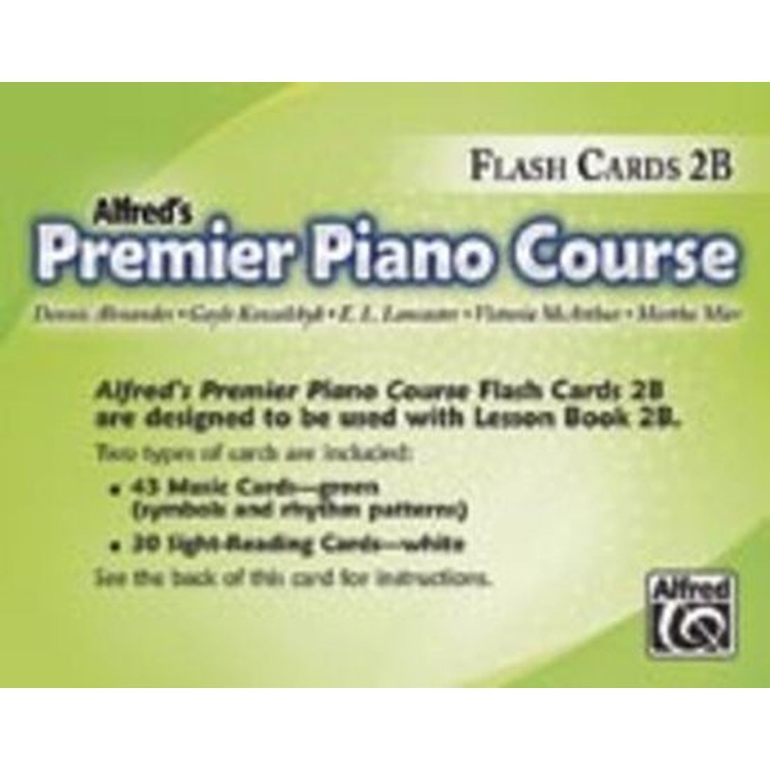 Premier Piano Course Flash Cards 2B