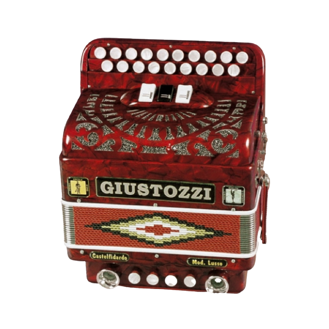 Giustozzi Diatonic 4 Bass Major and Minor Accordion