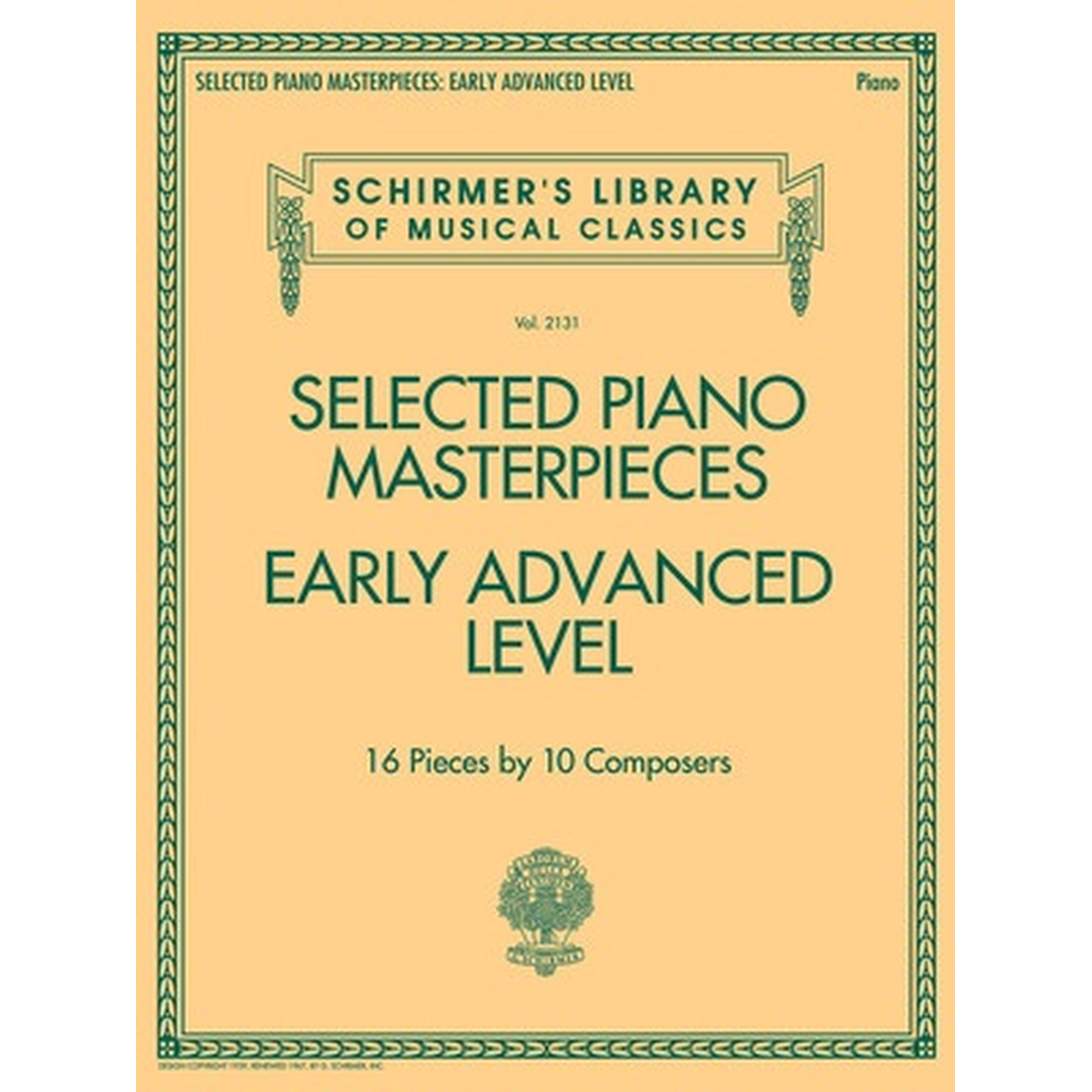 Selected Piano Masterpieces Early Advanced Level
