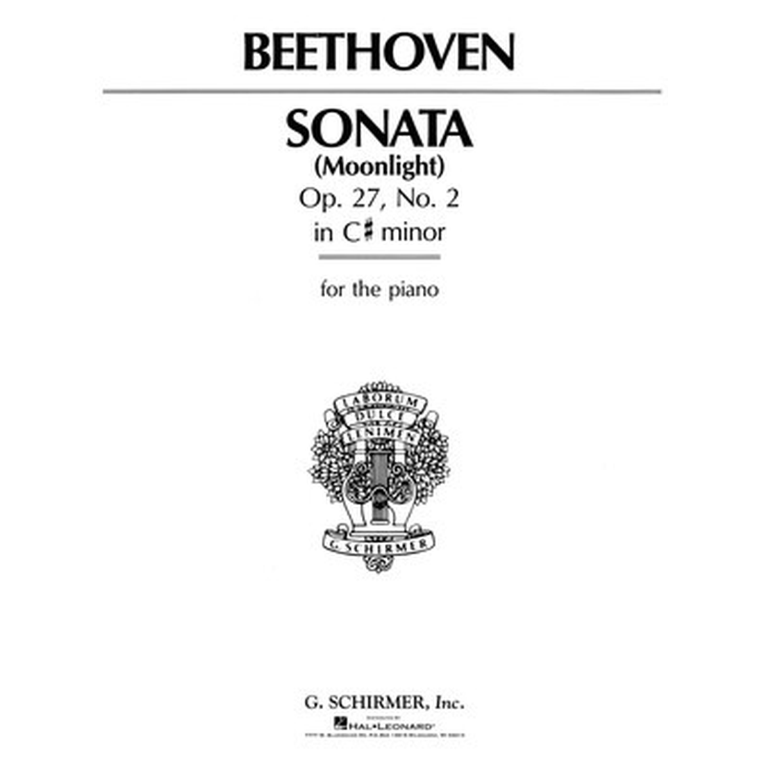 Sonata in C-Sharp Minor, Op. 27, No. 2 Moonlight