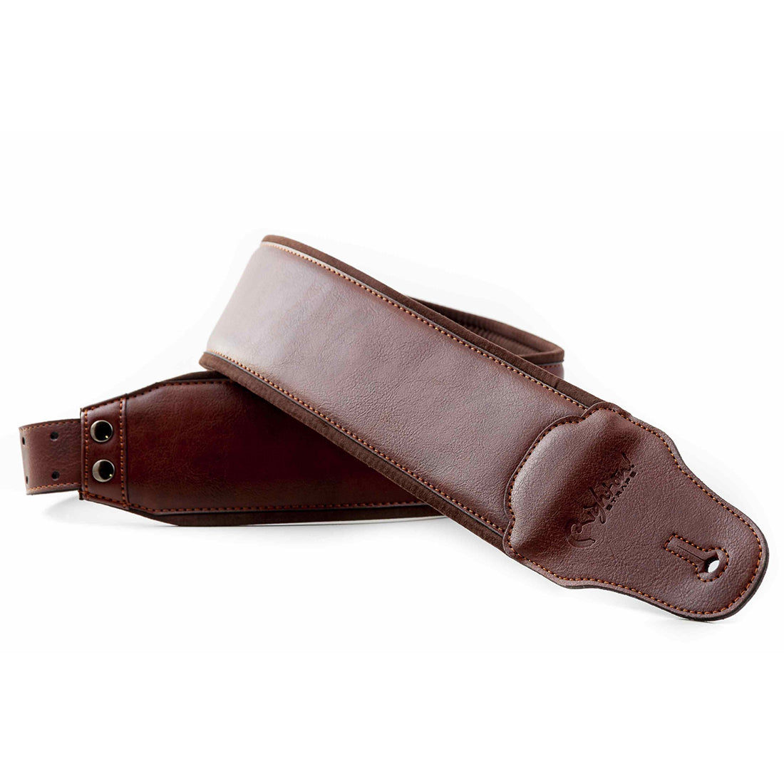 Right On Straps GROOVE Charm 80 Brown Guitar Strap