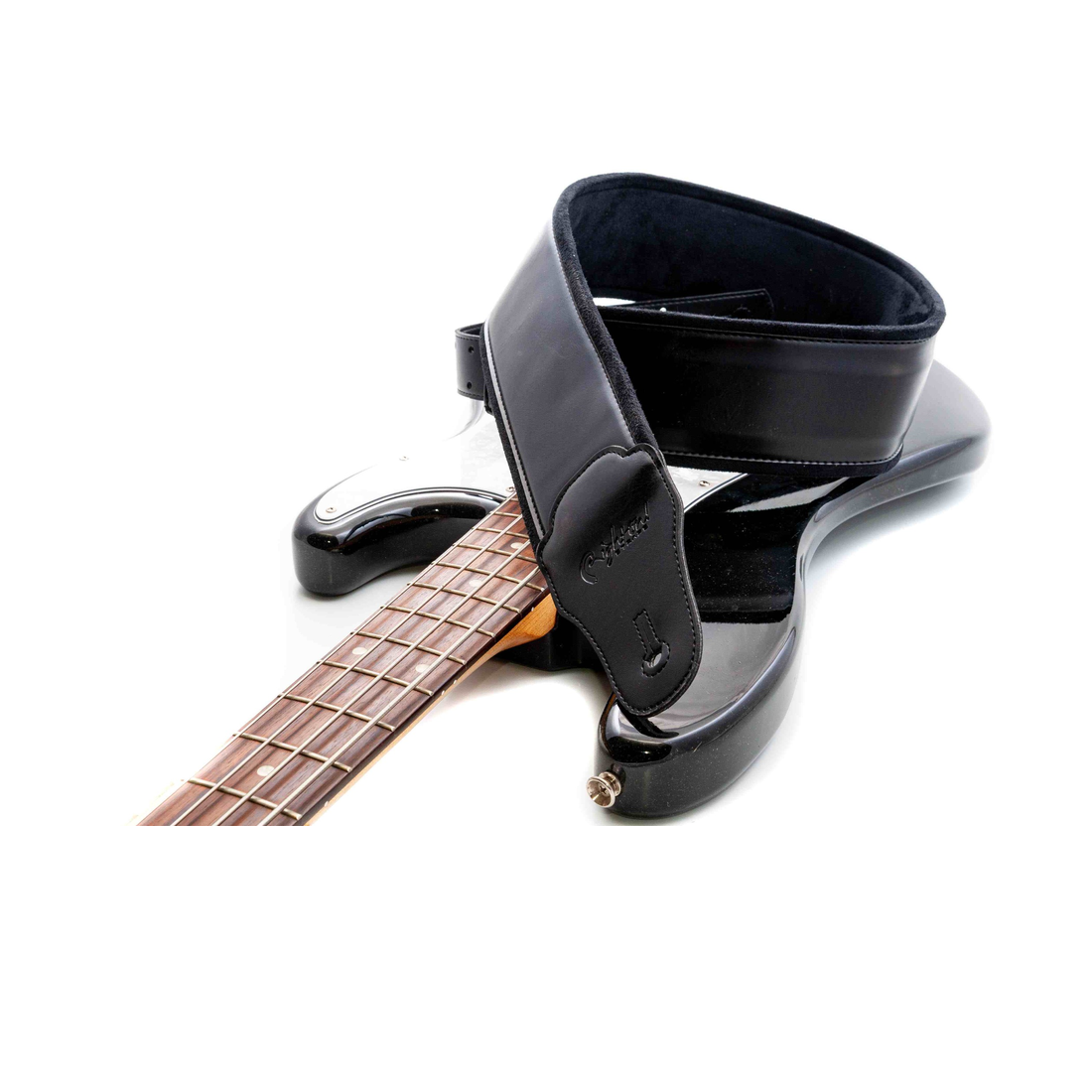 Right On Straps GROOVE Charm 80 Black Guitar Strap