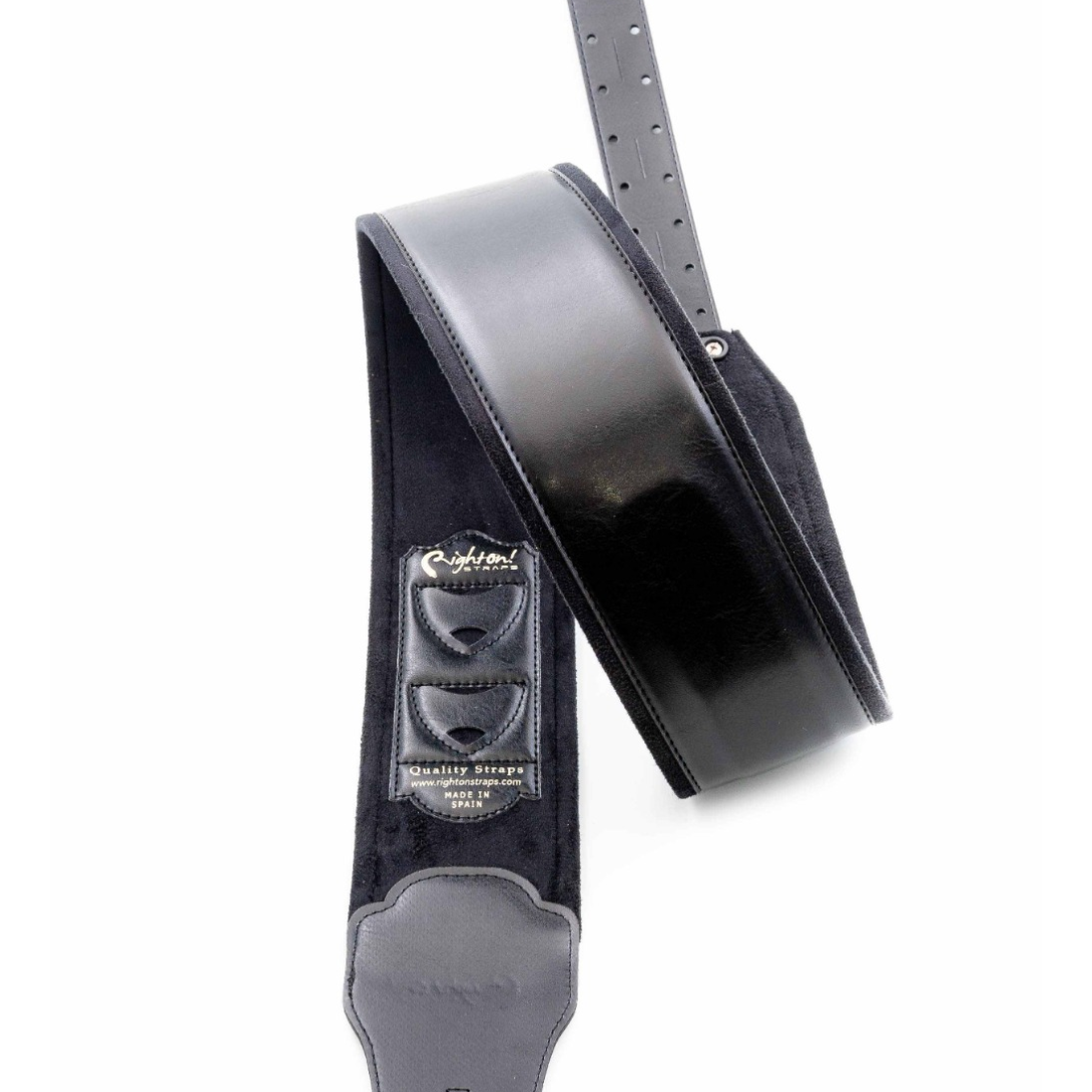 Right On Straps GROOVE Charm 80 Black Guitar Strap