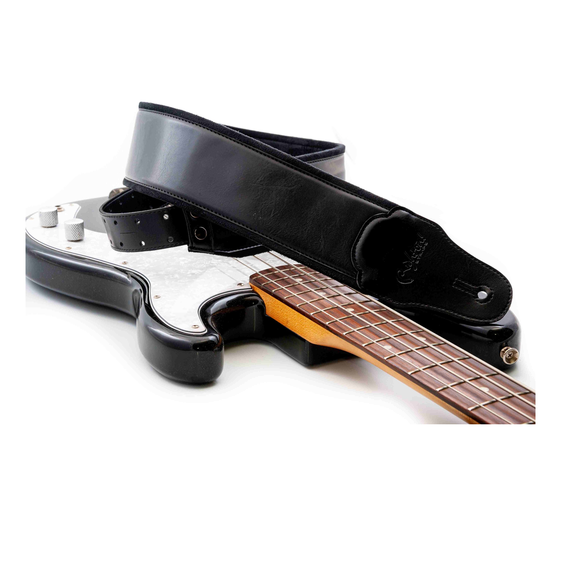 Right On Straps GROOVE Charm 80 Black Guitar Strap