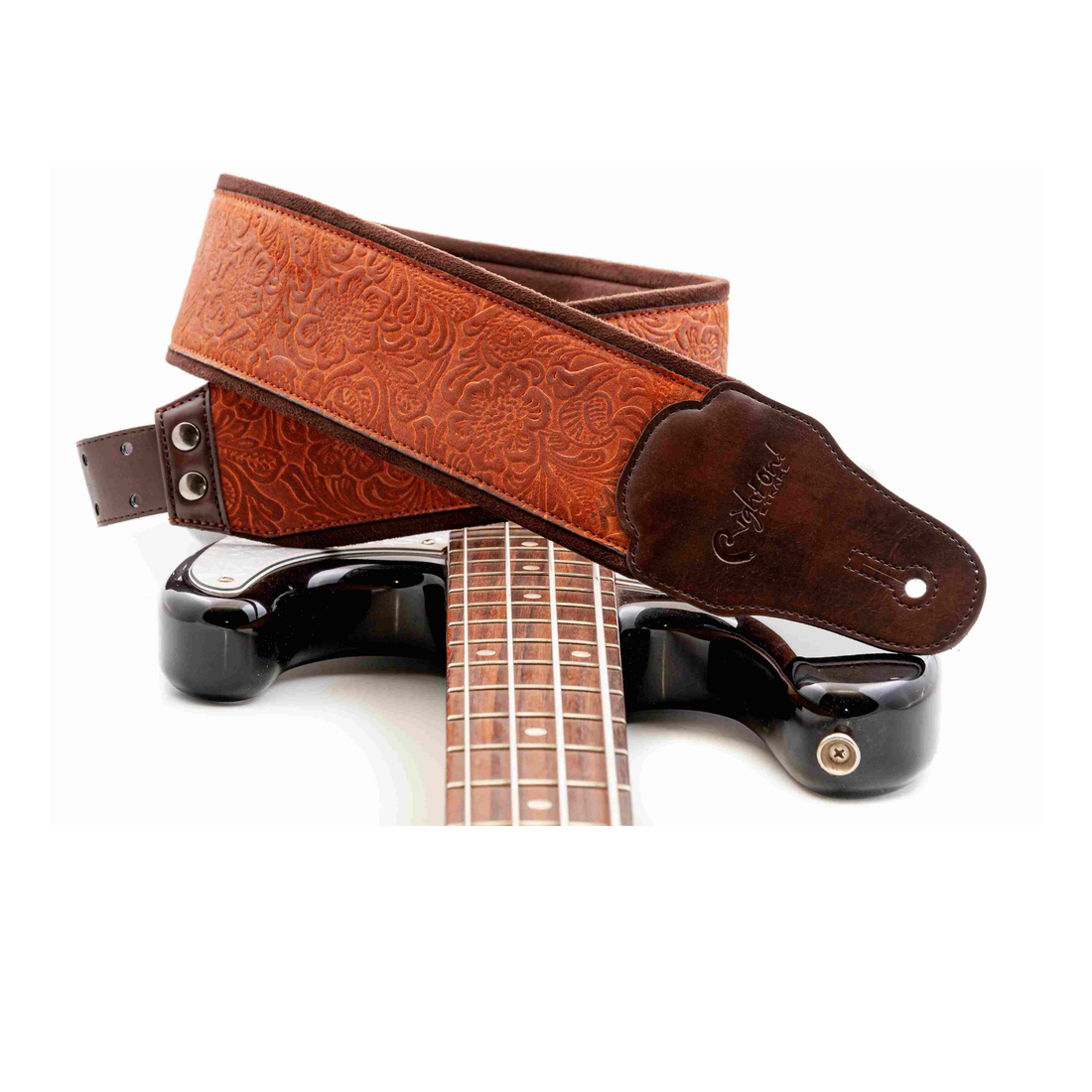 Right On Straps GROOVE Sandokan-80 Light brown Guitar Strap