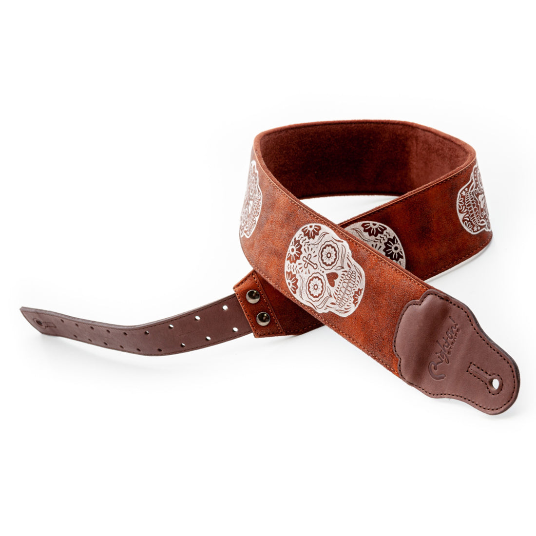 Right On Straps LEATHERCRAFT Sugar Woody Guitar Strap